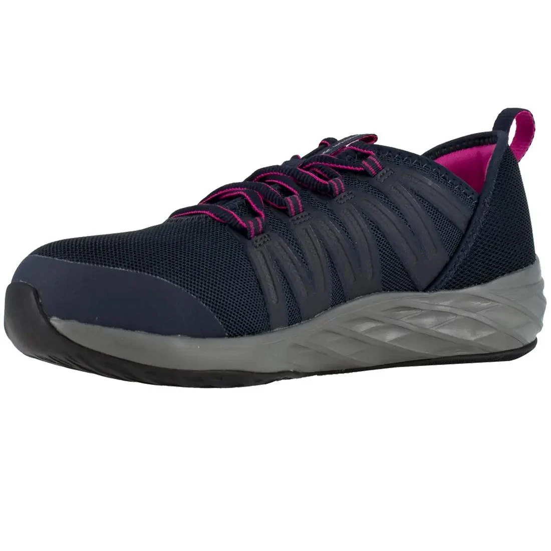 Women's Astroride Steel-Toe Athletic Work Shoe Dark Navy/Purple - Image 3