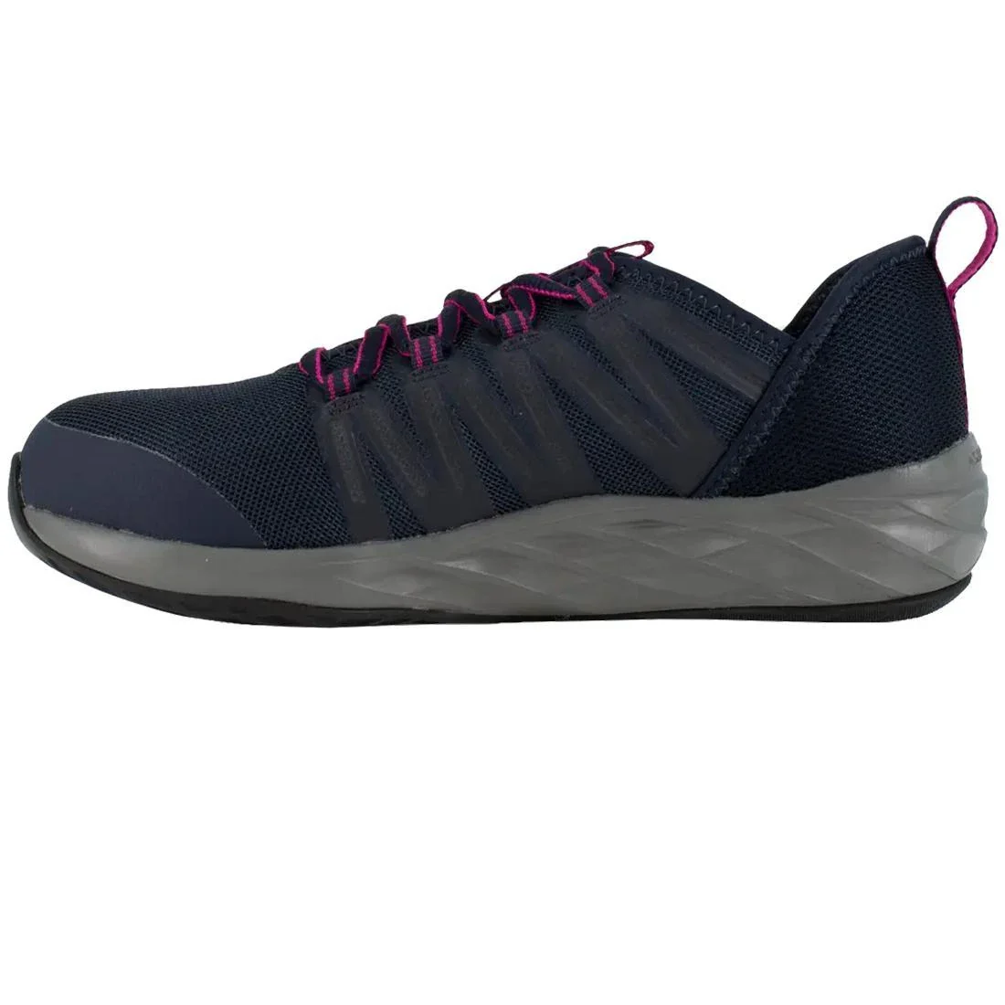 Women's Astroride Steel-Toe Athletic Work Shoe Dark Navy/Purple - Image 4