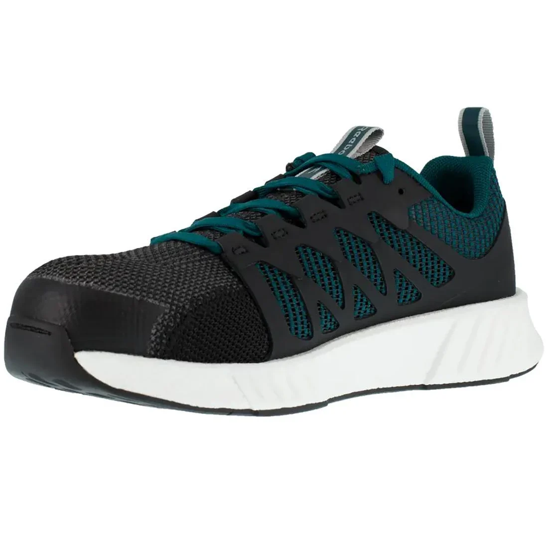 Women's Fusion Flexweave™ Composite-Toe Athletic Work Shoe Black/Teal - Image 2