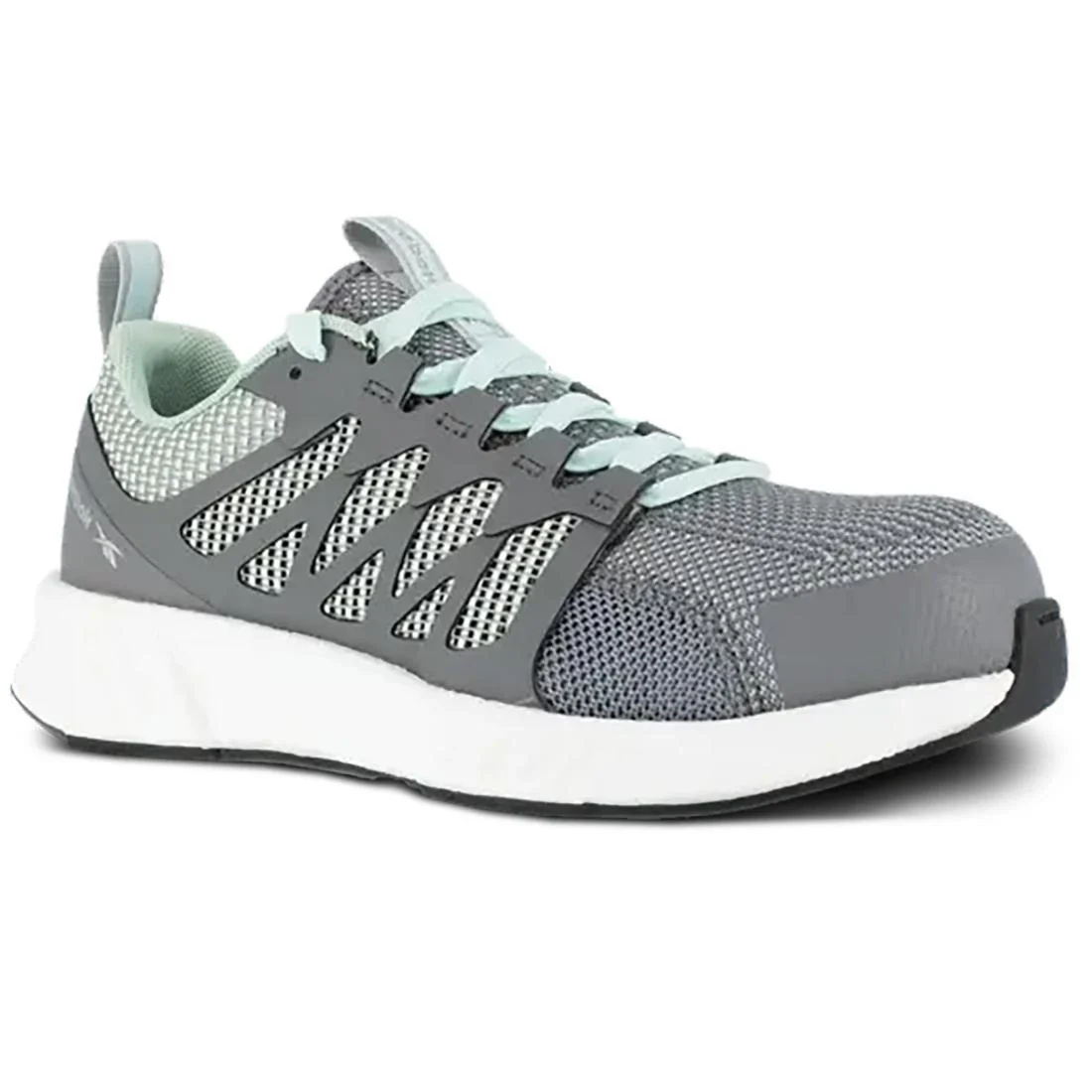 Women's Fusion Flexweave™ Composite-Toe Athletic Work Shoe Grey/Mint Green - Image 2