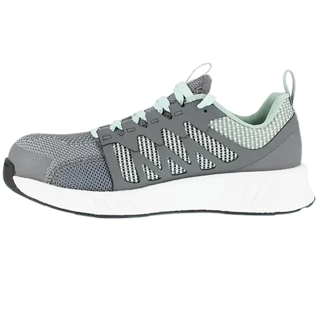Women's Fusion Flexweave™ Composite-Toe Athletic Work Shoe Grey/Mint Green - Image 3