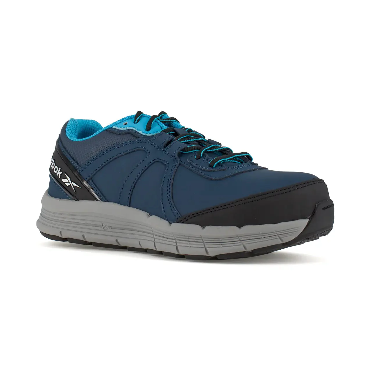 Women's Guide Steel-Toe Athletic Work Shoe Navy/Light Blue - Image 2