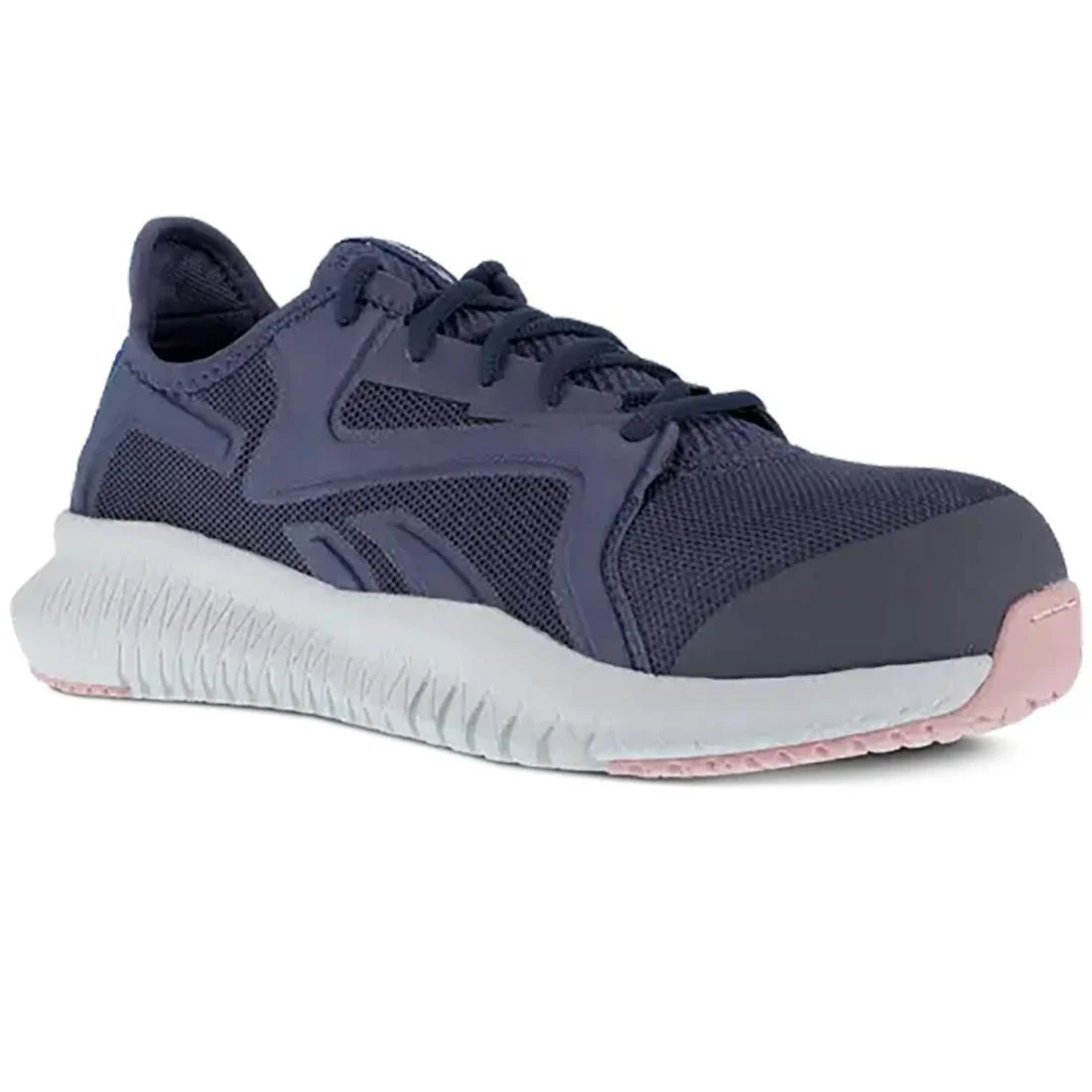 Women's Flexagon 3.0 Composite-Toe Athletic Work Shoe Blue/Pink - Image 3