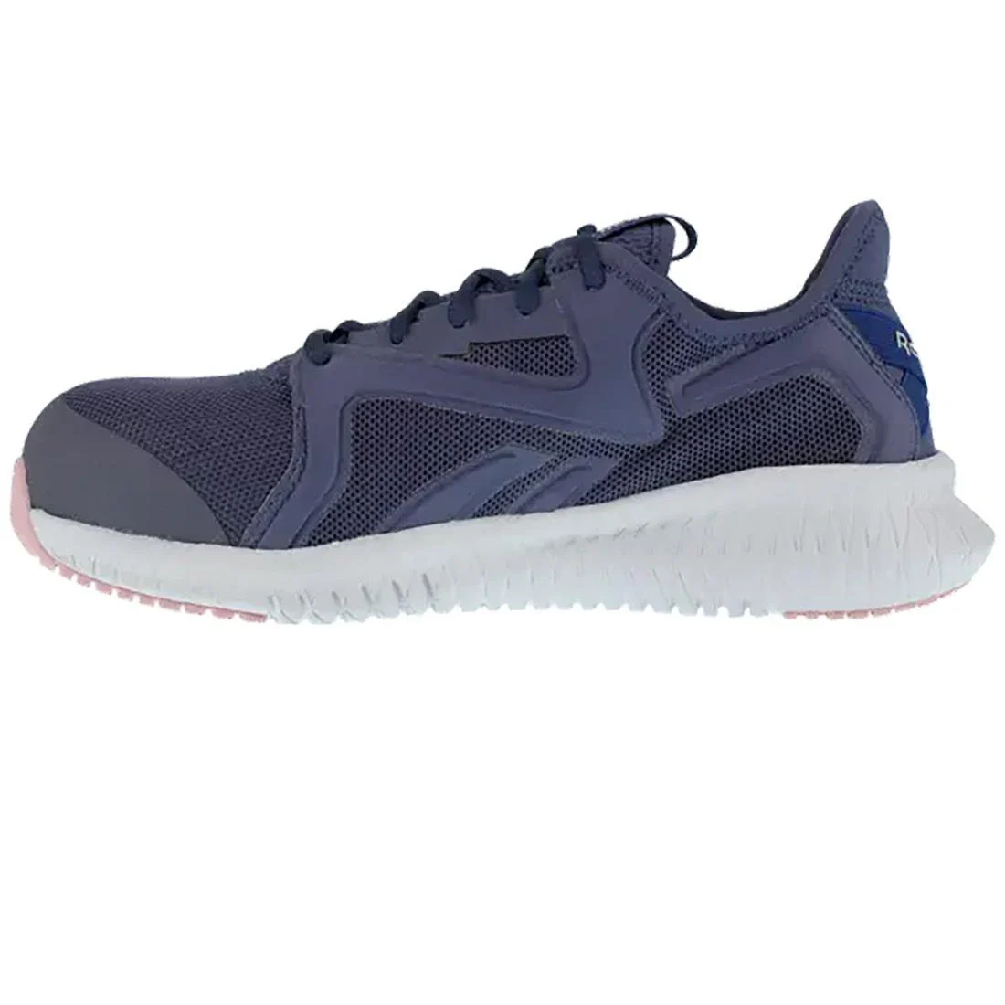 Women's Flexagon 3.0 Composite-Toe Athletic Work Shoe Blue/Pink - Image 4