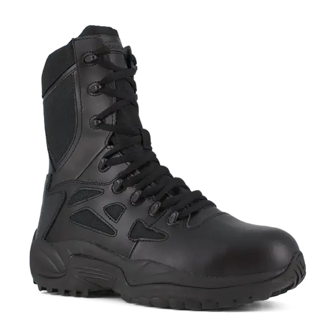 Women's Rapid Response Rb 8 Inch Composite-Toe Military Work Boot Black - Image 3