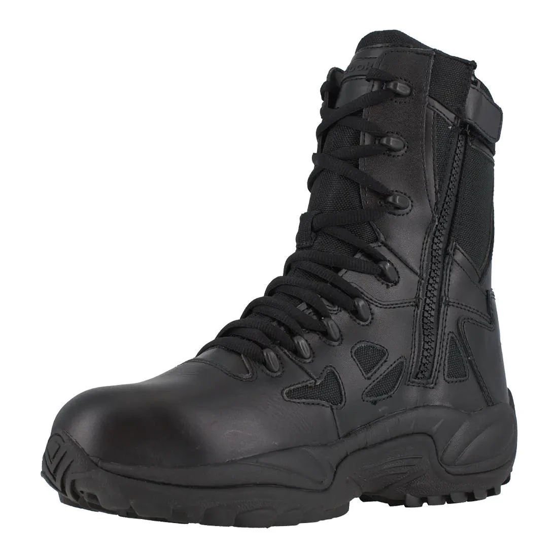Women's Rapid Response Rb 8 Inch Composite-Toe Military Work Boot Black - Image 4