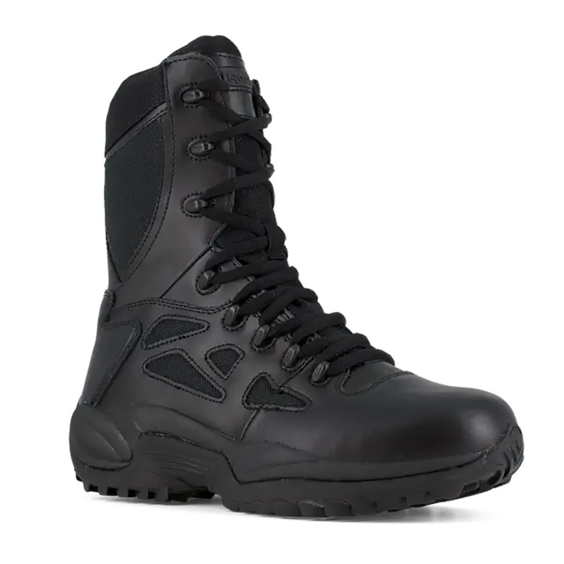 Women's Rapid Response Rb 8 Inch Soft-Toe Military Work Boot Black - Image 3