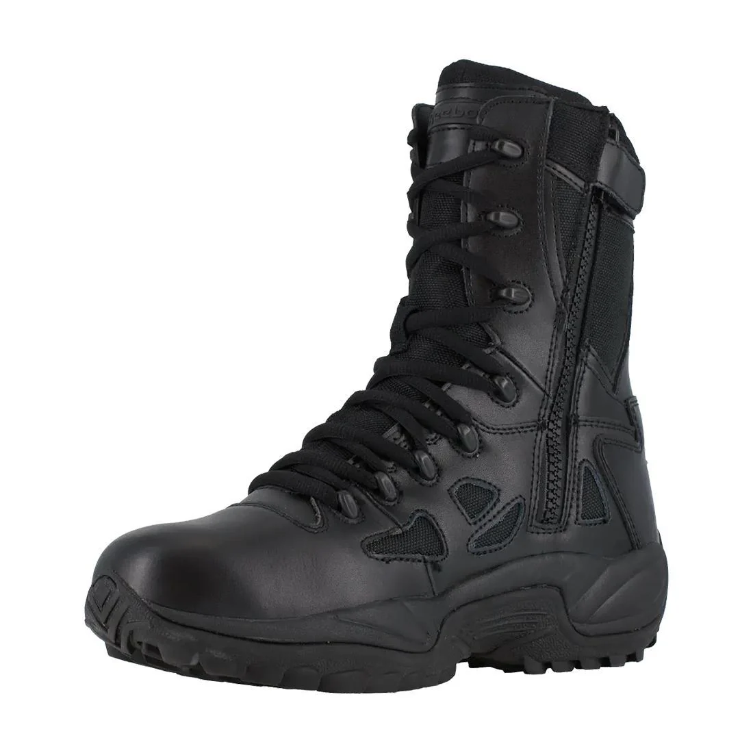 Women's Rapid Response Rb 8 Inch Soft-Toe Military Work Boot Black - Image 4