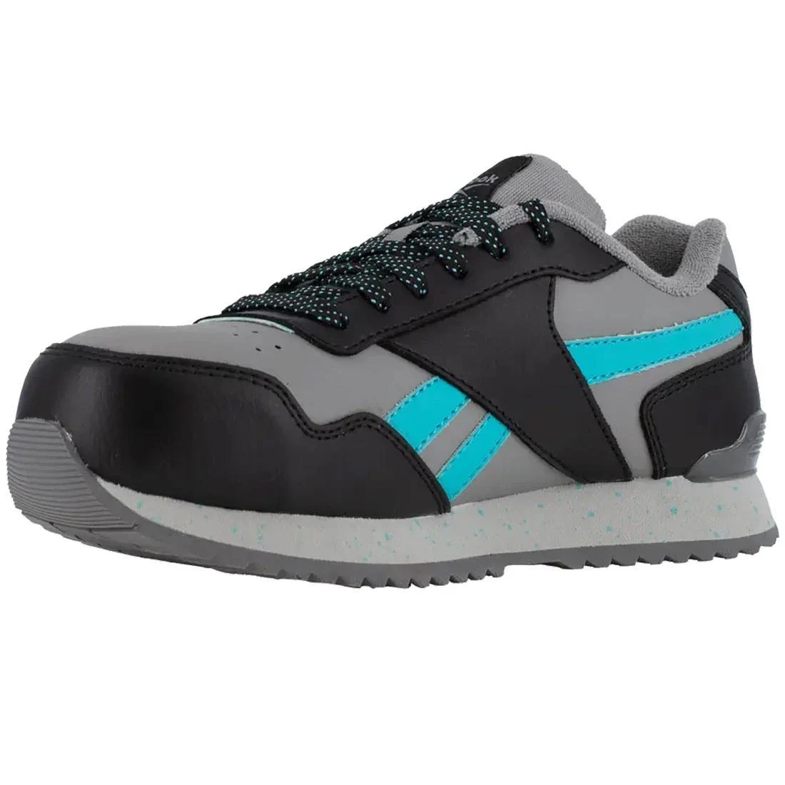 Women's Harman Composite-Toe Athletic Work Shoe Grey/Teal - Image 4